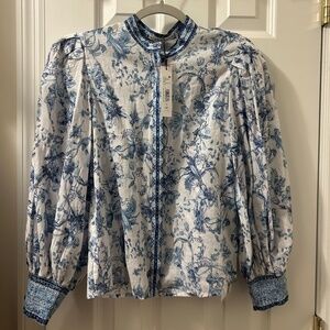 Alice and Olivia Blouson Sleeve Top size XS